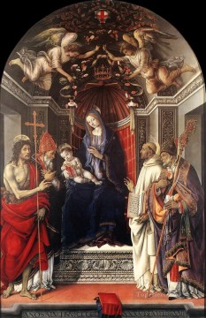  christ - Signoria Altarpiece Pala degli Otto 1486 Christian Filippino Lippi